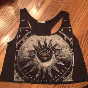 Urban Outfitters, celestial crop tank